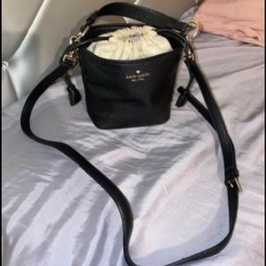 Black Kate spade bucket Crossbody